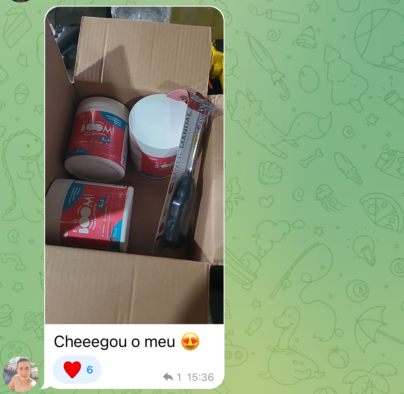 Foto do produto - embalagem e detalhes