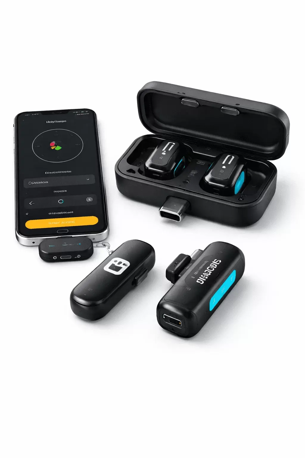 microfone sem fio video gravacao audio profissional criadores conteudo japao