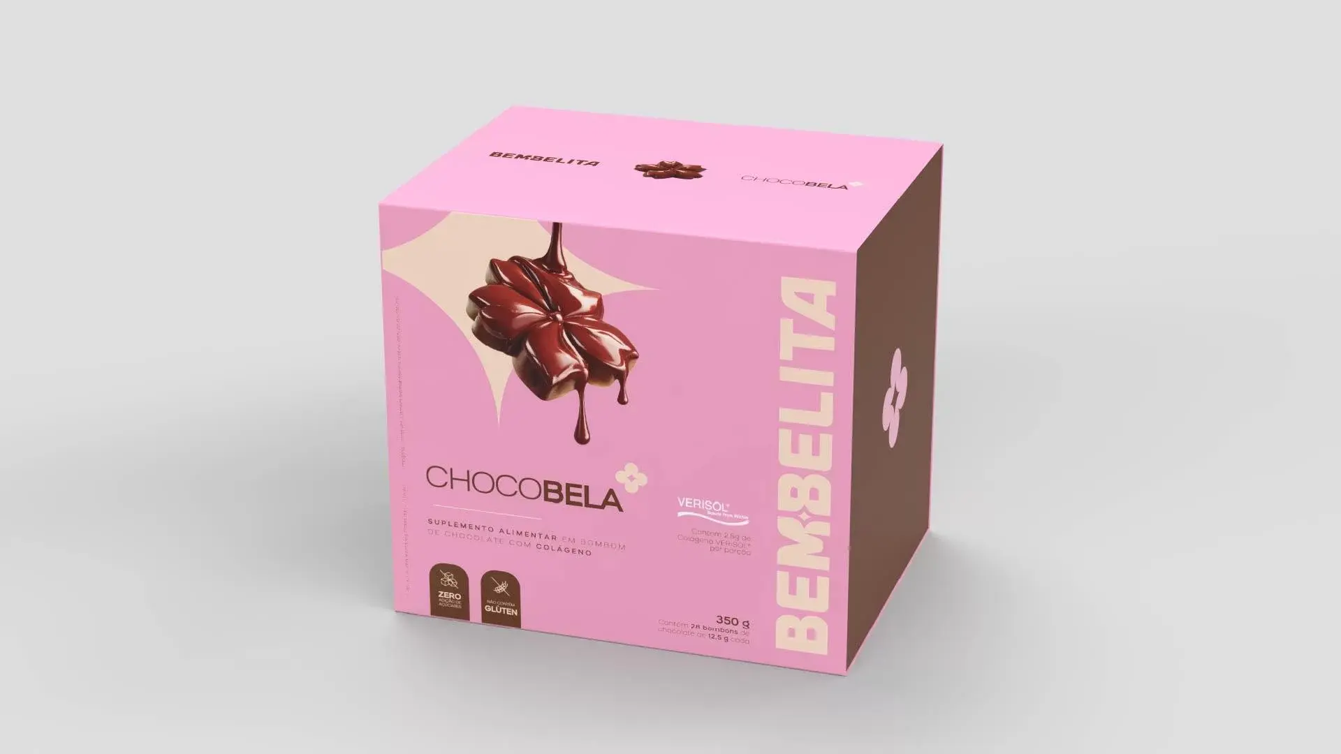 chocobela colageno suplemento chocolate pele firme articulacoes cabelo unhas beleza energia