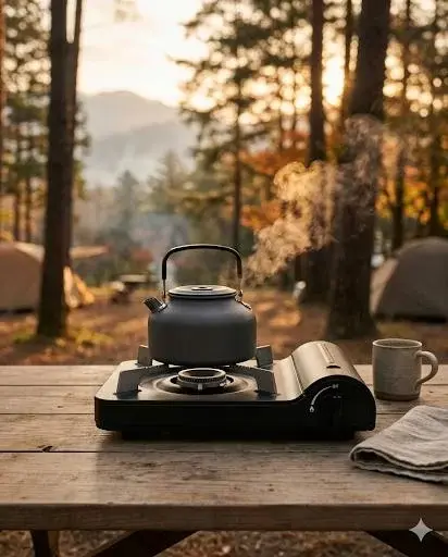 fogareiro portatil camping cozinha viagem preparo rapido alimentos