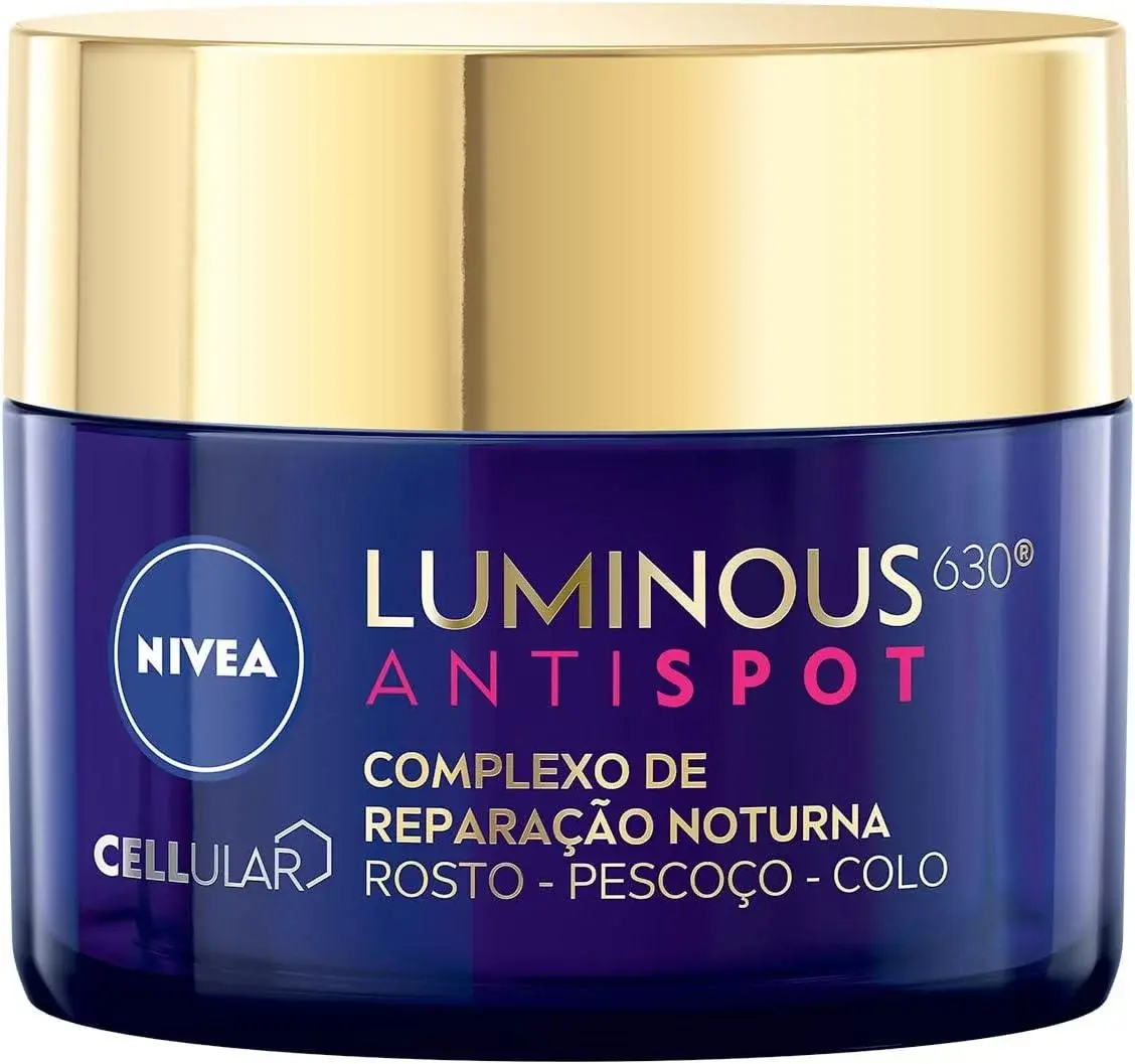 skincare creme noturno nivea luminous 630