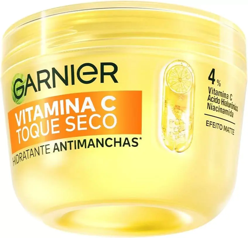 garnier vitamina c toque seco antimanchas pele uniforme hidratante facial