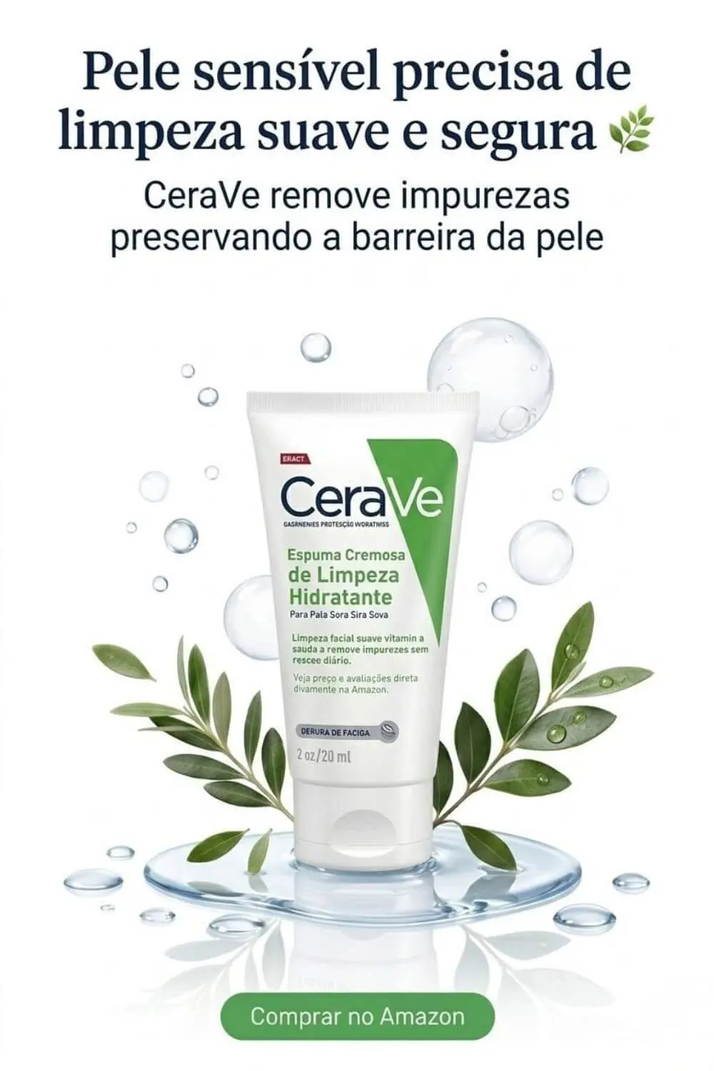skincare limpeza facial cerave espuma de limpeza